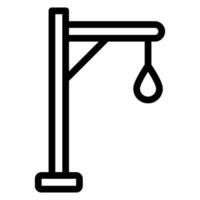 gibbet line icon vector