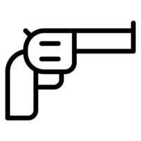 revolver line icon vector