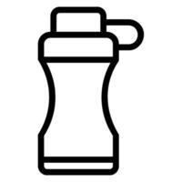 water bottle line icon vector