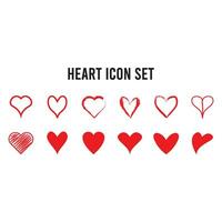 colección de corazón iconos, amor íconos vector