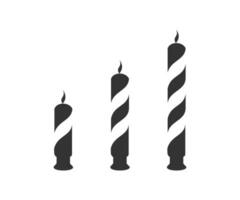 Holiday candle icon. Vector illustration design.