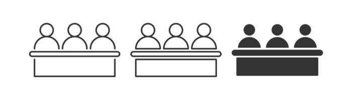 Jury group committee icon. Vector illustration design.