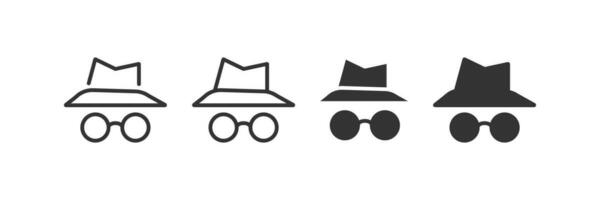 Spy icon. Secret agent sign. Vector illustration design.