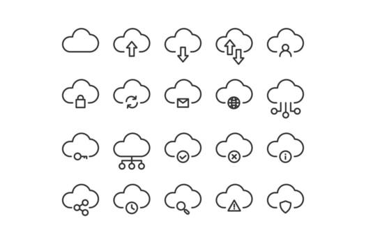 Cloud computing icon. Vector illustration design.