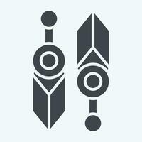 Icon Knife. related to Ninja symbol. glyph style. simple design editable. simple illustration vector