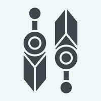 Icon Knife. related to Ninja symbol. glyph style. simple design editable. simple illustration vector