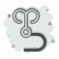 Icon Rope Hook. related to Ninja symbol. comic style. simple design editable. simple illustration vector