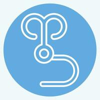 Icon Rope Hook. related to Ninja symbol. blue eyes style. simple design editable. simple illustration vector