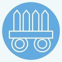 Icon Nekode. related to Ninja symbol. blue eyes style. simple design editable. simple illustration vector