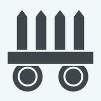 Icon Nekode. related to Ninja symbol. glyph style. simple design editable. simple illustration vector