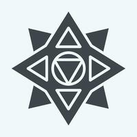 Icon Shuriken. related to Ninja symbol. glyph style. simple design editable. simple illustration vector