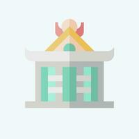 Icon Pavilion. related to Ninja symbol. flat style. simple design editable. simple illustration vector