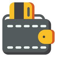 Wallet Icon. Digital marketing concept. Flat icon vector