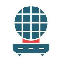 Roti Maker Glyph Two Color Icon Design vector