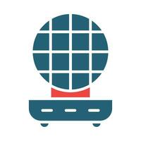 Roti Maker Glyph Two Color Icon Design vector