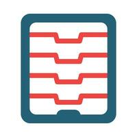 Food Dehydrator Glyph Two Color Icon Design vector