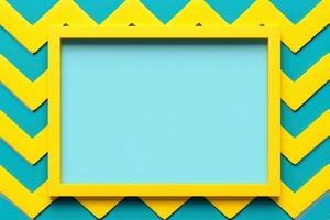 AI generated Abstract high tech border, futuristic technology background, Generative AI photo