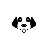 Dog head icon, dog face sign, dog face icon in line art, Vector graphics.