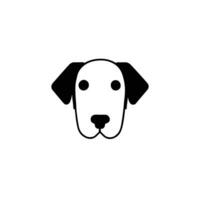 Dog head icon, dog face sign, dog face icon in line art, Vector graphics.