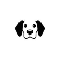 Dog head icon, dog face sign, dog face icon in line art, Vector graphics.