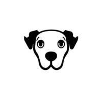 Dog head icon, dog face sign, dog face icon in line art, Vector graphics.