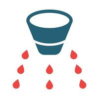 Rain Sensor Glyph Two Color Icon Design vector