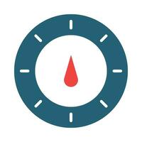 Thermostat Glyph Two Color Icon Design vector