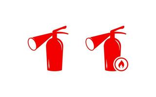 Extinguisher icon. Fire extinguishing tool vector