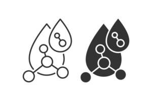 hialurónico ácido icono. vector ilustración diseño