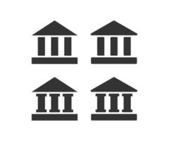 Bank icon. Institute symbol. Sign liblary vector. vector