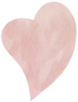 Aquarell Herz. Valentinstag Herz Hand Gemälde Stil png