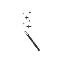 Magic wand icon. Show symbol. Sign magician vector flat.