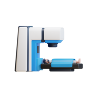 3d rendering x-ray scanner machine for radiology treatment and chemotherapy illustration png