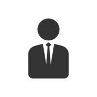 Avatar in suit icon. Head man symbol. Sign job men vector. vector