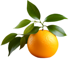 AI generated Fresh tangerine or mandarin orange fruit on transparent. Ai Generated png