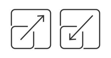 Scalability icon. Zoom in and out symbol. Sign flexibity vector. vector