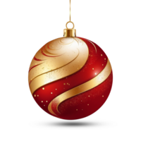 AI generated Christmas 3d ball png