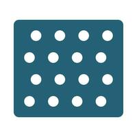 Bubble Wrap Glyph Two Color Icon Design vector
