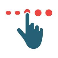 Console Glyph Two Color Icon Design vector