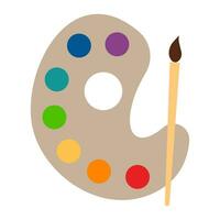 Paint palette icon. Painter tool symbol. Sign hobby vector. vector