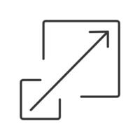 Scalability icon. Scalable symbol. Sign scale enlarge vector. vector