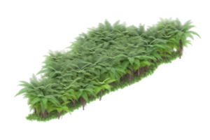 Realistic forest isolated on transparent background. 3d rendering - illustration png