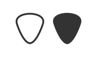 Guitar Pick icon. Mediator for playing the guitar symbol. Sign plectrum vector. vector