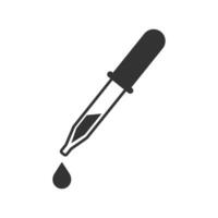 Pipette icon. Dropper symbol. Sign device element vector. vector