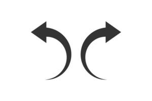 Left and right arrow icon. Previous, next pointer symbol. Sign app button vector. vector