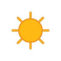 Sun icon. Summer symbol. Sign sunshine vector. vector