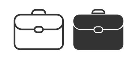 Briefcase icon. Business accessory symbol. Sign portfolio vector. vector