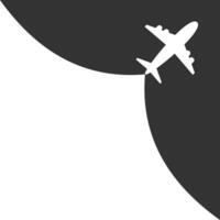 Fly air plane icon. Aircraft in the sky symbol. Sign travel vector. vector