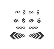 Arrow icon set. Direction click push symbol. Sign app pointer vector. vector