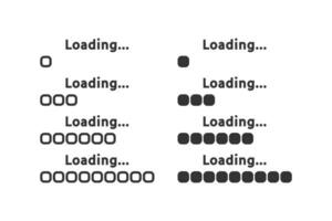 Loading icon.  Website object interface symbol. Sign progress load vector. vector